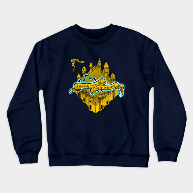 Marauder's Map Crewneck Sweatshirt by Inkoholic